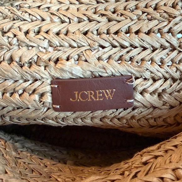 NWT J. Crew Malta Handwoven Straw Tote CJ878 - Picture 6 of 9